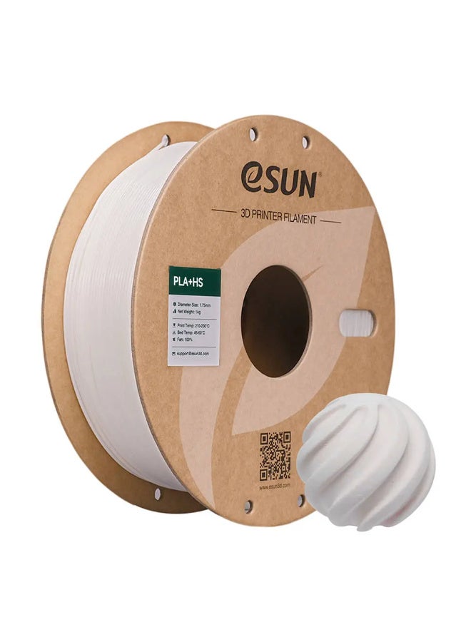 eSUN ePLA+ HS Hyper Speed 1Kg White PLA+ HS – خيط PLA للطباعة فائقة السرعة