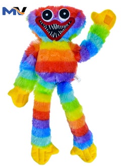 Huggy Wuggy Plush Huggy Wuggy Toy 40cm Rainbow Plushie Toy Smile Stuffed Dolls Gifts Birthday Present for Boys Girls Kids Adult Fans