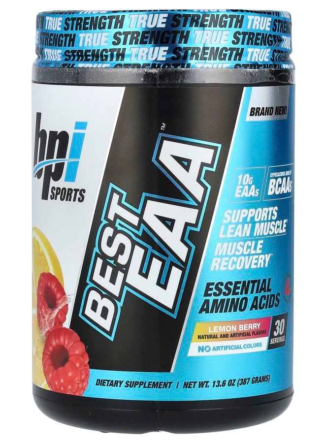 BPI SPORTS أفضل أحماض أمينية أساسية EAA بنكهة الليمون والتوت 13.6 أونصة (387 جرام)