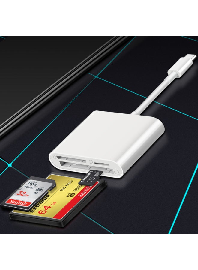 Akino Dslr Camera High Speed Cf Card Reader Tf Memory Card Microsd Multi-function Three-in-one Mobile Phone Adapter - Image 3