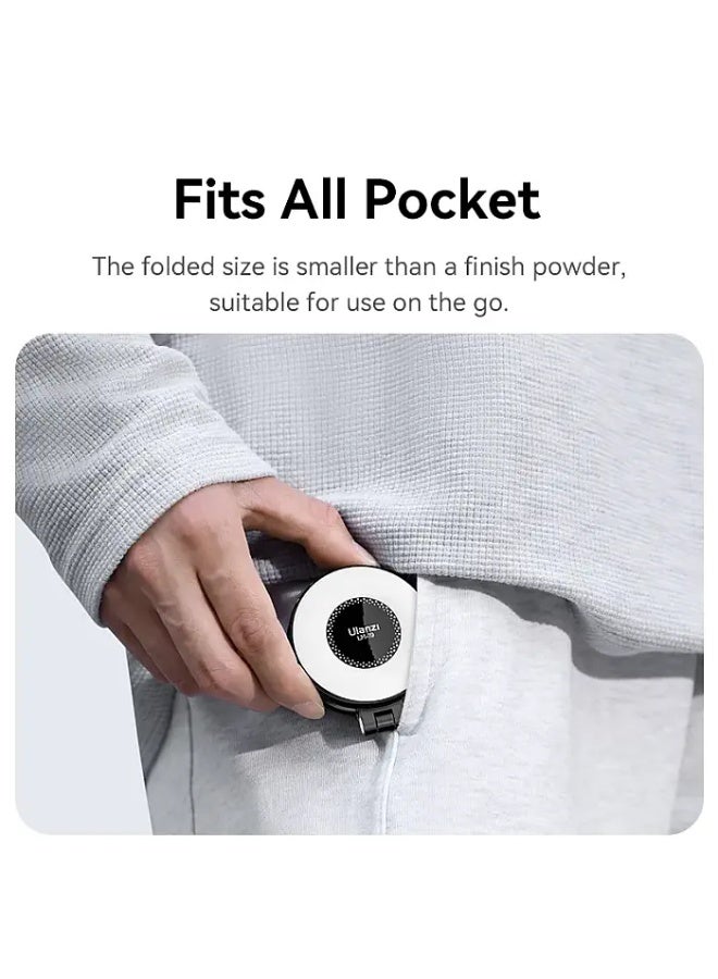 Ulanzi LM19 Magnetic Selfie Light - White - Image 3