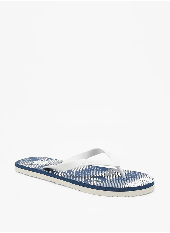 Lee Cooper Mens' All-Over Print Flip Flops