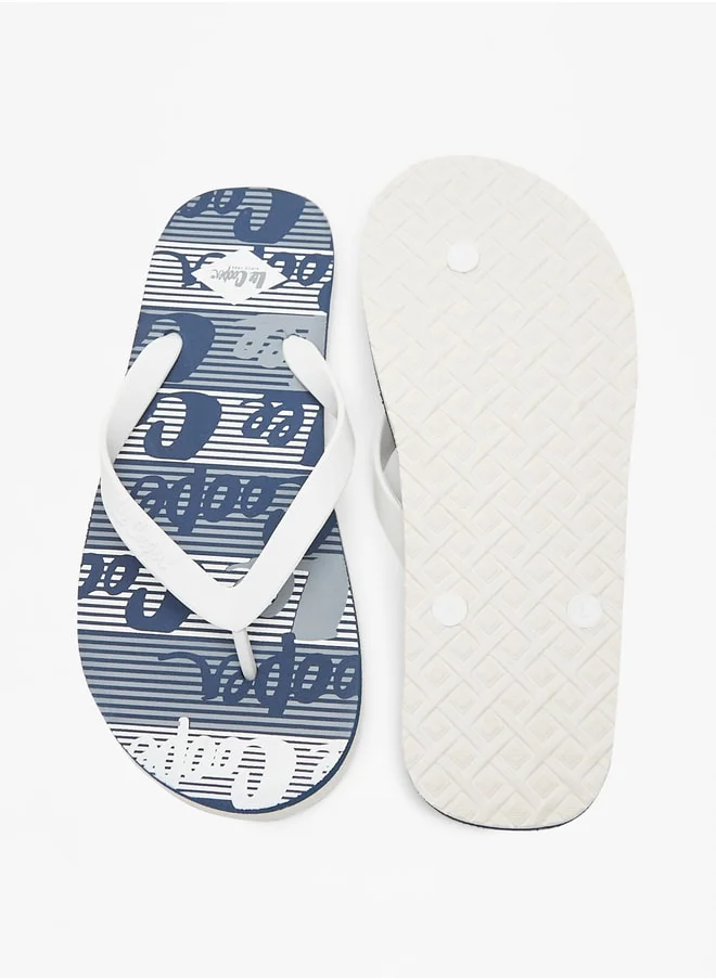 Lee Cooper Mens' All-Over Print Flip Flops