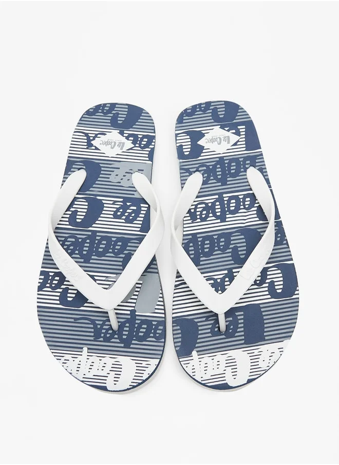 Lee Cooper Mens' All-Over Print Flip Flops