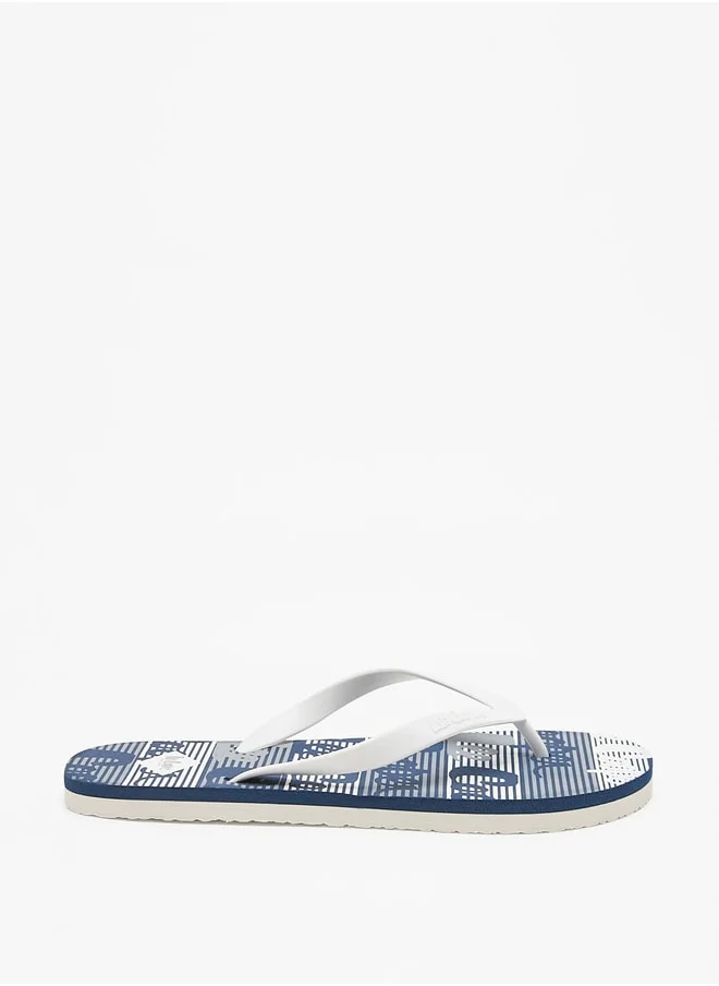 Lee Cooper Mens' All-Over Print Flip Flops