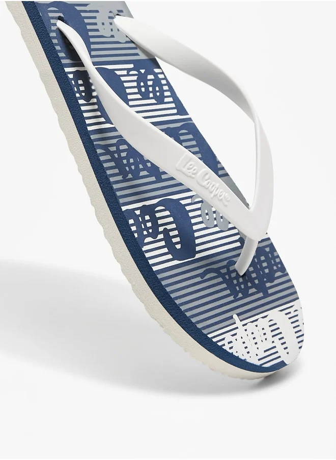 Lee Cooper Mens' All-Over Print Flip Flops