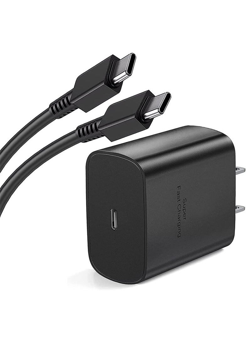 45W USB C Super Fast Charging Charger Compatible with S25, S25 PLUS, S25 ULTRA with 5A super fast cable