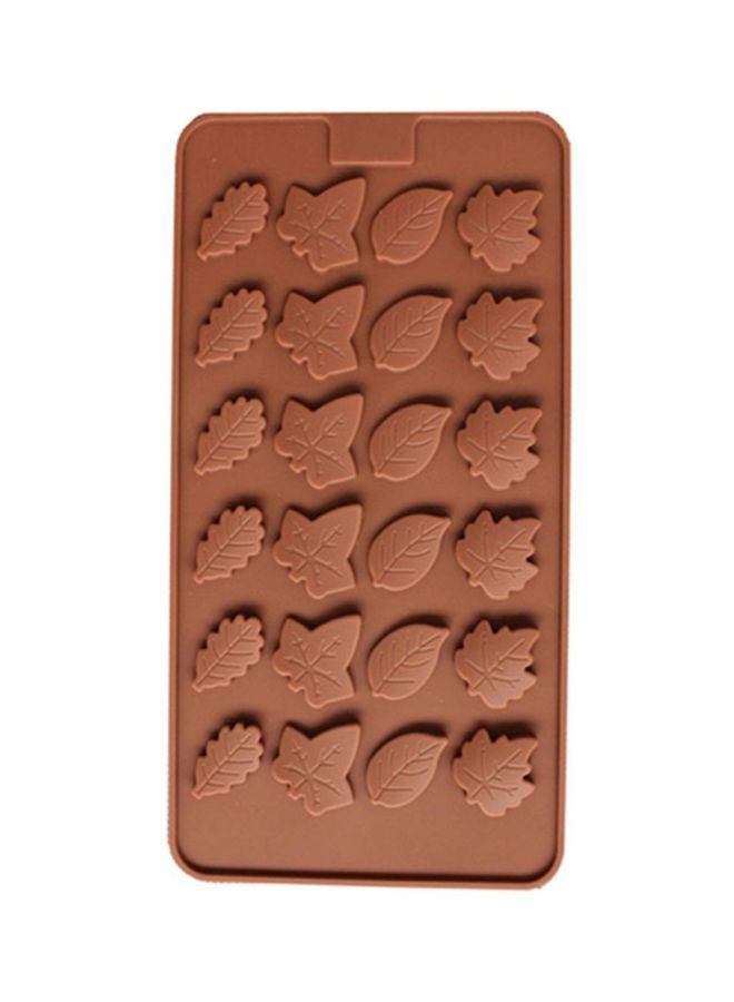 NIBEMINENT 24-Cavity Silicone Cake Mould Brown 21.5x11.7x0.3cm - Image 3