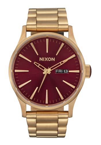 NIXON Sentry SS A356100m Water Resistant Mens Analog Classic Watch 42mm Watch Face 23mm20mm Stainless Steel Band - Image 1