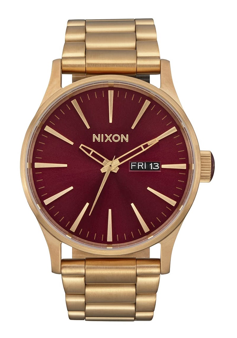 NIXON Sentry SS A356100m Water Resistant Mens Analog Classic Watch 42mm Watch Face 23mm20mm Stainless Steel Band - Image 2