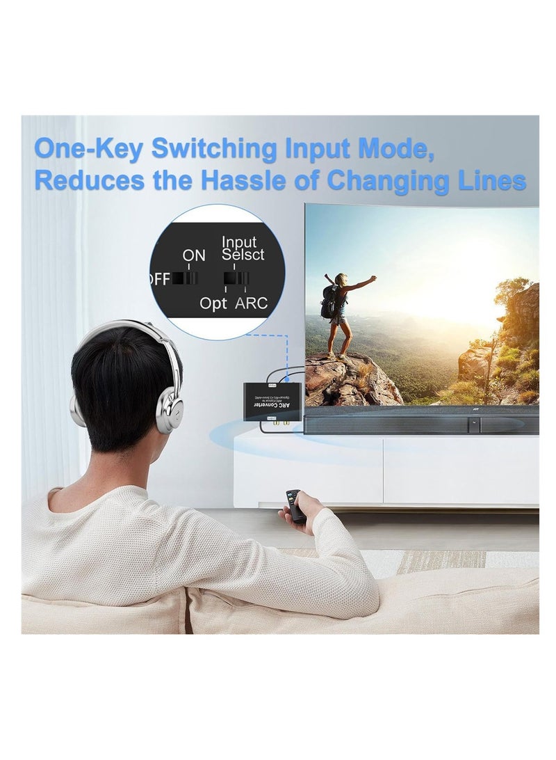 HDMI Audio Extractor, 192KHz ARC Digital to Analog Converter, DAC with HDMI ARC SPDIF/Optical to HDMI ARC, SPDIF/Optical, L/R or 3.5mm - Image 4