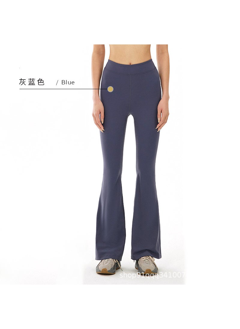 Generic - Alo Yoga Womens Soft Seamless Tank Top Running Pants Set Gray-blue micro-pants - Image 1