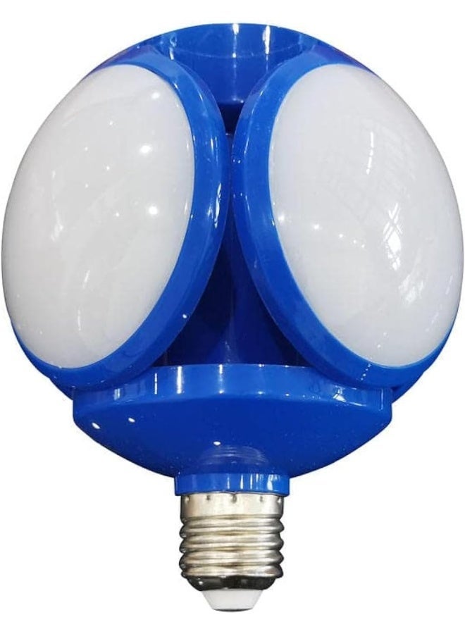 ECVV UFO Bulb Lamp 40W LED Shop Light, Led Ceiling Lights with 4 Adjustable Panels, UFO Football Lights Blue - Image 2