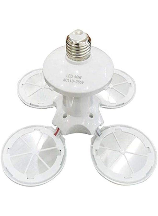 ECVV UFO Bulb Lamp 40W LED Shop Light, Led Ceiling Lights with 4 Adjustable Panels, UFO Football Lights Blue - Image 4