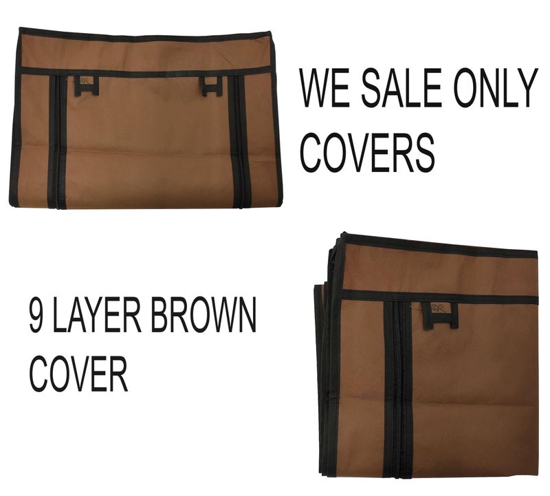 RAXON WORLD Shoe Rack Cover for Home Only for 9-Layer Portable Foldable Shoe Stand Non Woven Zipper Fabric Cover - Image 5