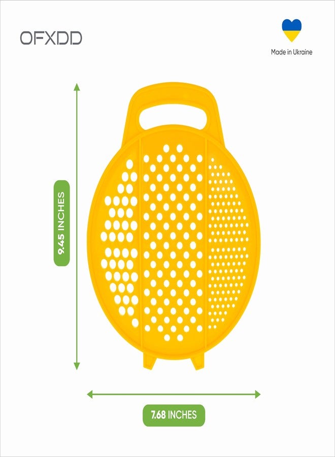 OFXDD Shredder Kitchen - Plastic Grater with Handle - Round Slicer for Fruits & Vegetables - Image 3