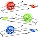 Jishi Retro Magic Rail Twirler 3Pcs Light Up Glow Magnetic Gyro Wheel Kids Classic Vintage Trick Yoyo Sensory Fidget Toys Cool Unique Nostalgia Gifts Fun Stocking Stuffers for 3 Year Old Boys Girls - Image 3