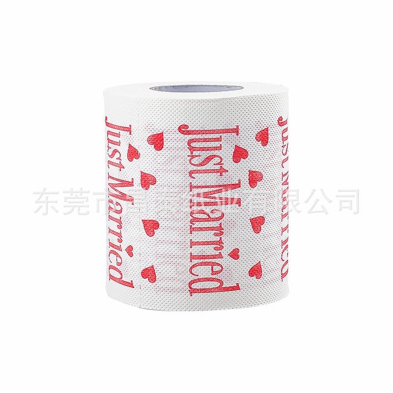 Colorful Cartoon Christmas Paper Printed Hand Towels Household Full Box Affordable Toilet Paper Toilet Paper Roll - Image 1
