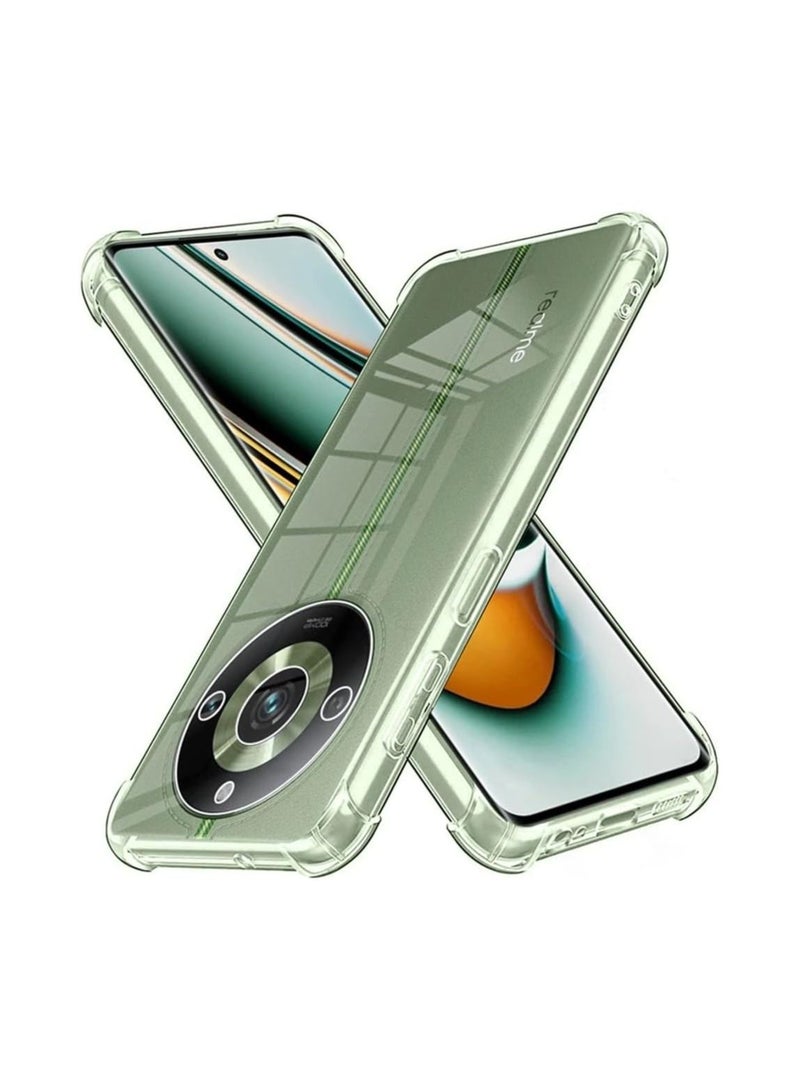 فيسوس بالنسبة إلى Relame 11 Case Case Cover Cover Cover Froofchproof مرنة الغلاف المصد من السيليكون الشفافة المضادة لخدش TPU حماية كاملة الكاميرا مصممة لعالم OPPO 11