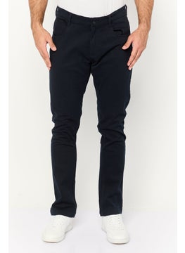 French Connection Men Regular Fit Plain Chino Pants, Navy  - Image 1