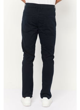French Connection Men Regular Fit Plain Chino Pants, Navy  - Image 4