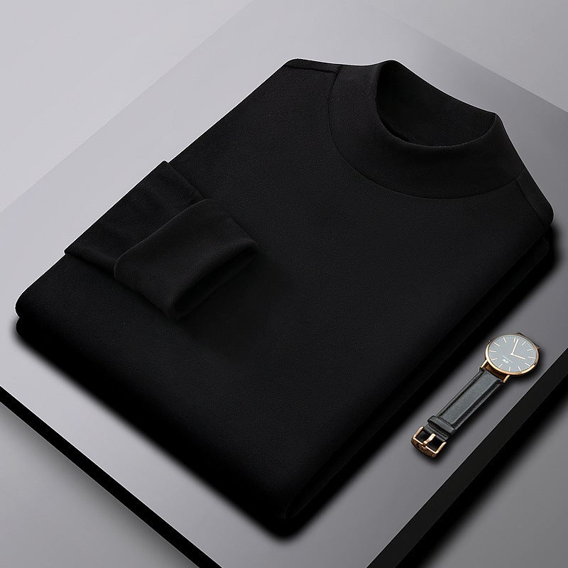 2023 Fleece-Lined Warm Turtleneck Sweatshirt Coffee