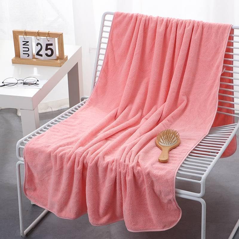 Fezora Microfiber Bath Towel for Men & Women – Large Size 70x140 cm, 400 GSM, Ultra Soft, Quick Dry, Lightweight & Super Absorbent Towel for Bathroom, Gym, Spa, Travel & Swimming (Orange) - Image 2