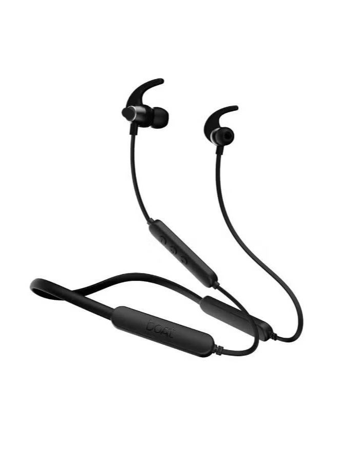 Rockerz 255 Pro+ Bluetooth In Ear NeckbAnd With Upto 60 Hours Playback, ASAP Charge, IPX7, Dual PairIng And Bluetooth v5.2 Active Black  - Image 1