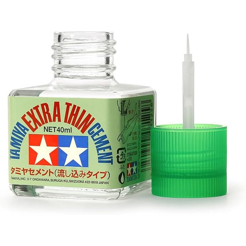 Tamiya 87038 Extra Thin Cement Fine Tip Glue 40 ml - Image 2