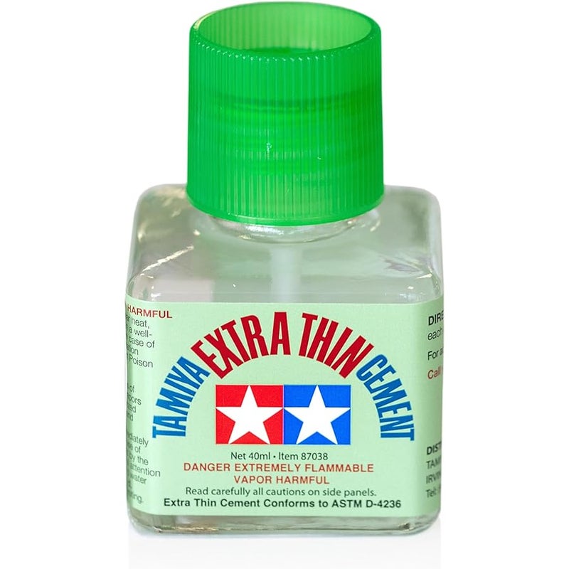 Tamiya 87038 Extra Thin Cement Fine Tip Glue 40 ml - Image 3