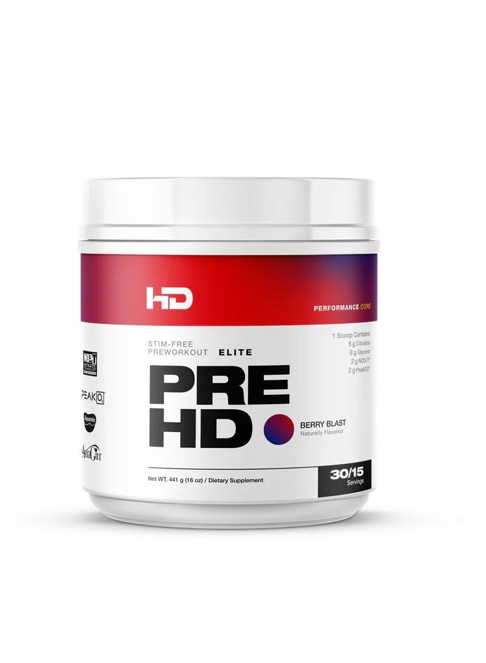 HD Muscle Elite Pre-Workout Berry Blast 441g 30Sevings