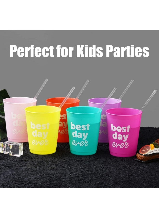 ALINK 500-Pack Clear Plastic Drinking Straws, Individually Wrapped Plastic Disposable Straight Party Straws - 7.75" x 0.23" - Image 4