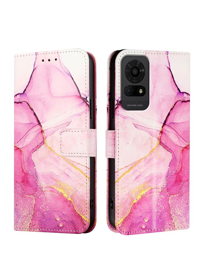 erorex Case For TCL 50 LE PT003 Marble Pattern Flip Leather Phone Case  - Image 2