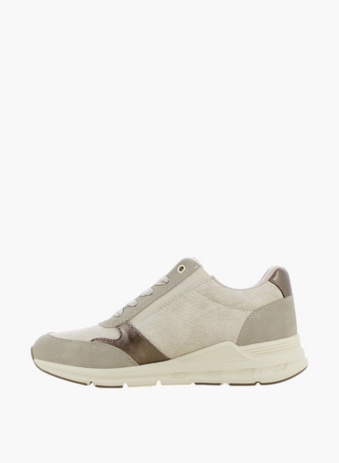 SJ Women's Panelled Lace-Up Sneakers - Image 3