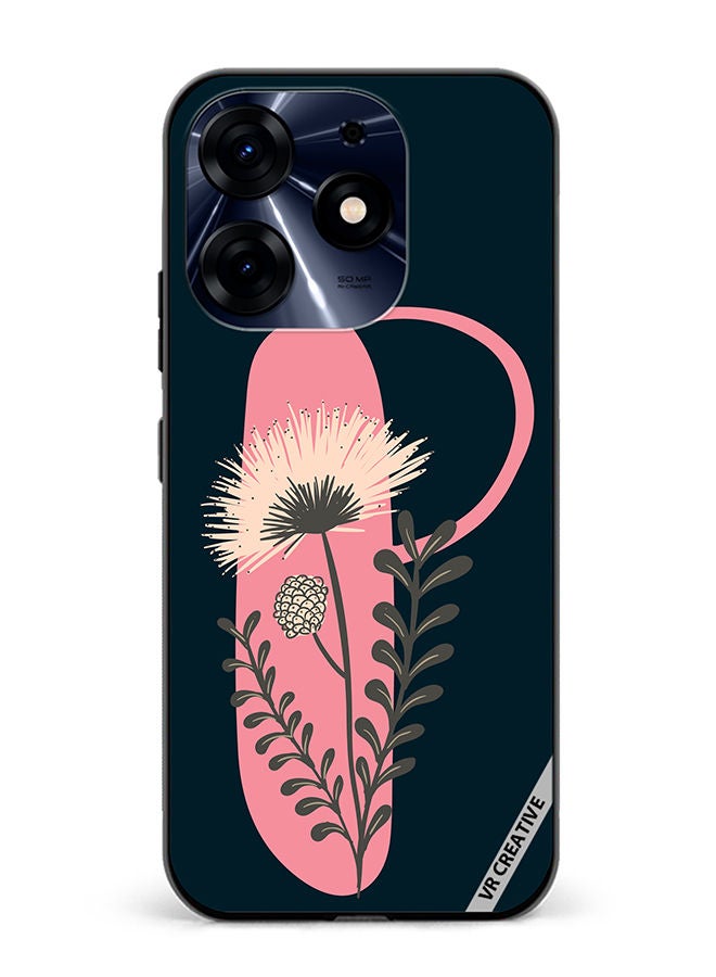 VR CREATIVE Protective Case Cover For Tecno Spark 10 Pro Alphabet P Design Multicolour - Image 1