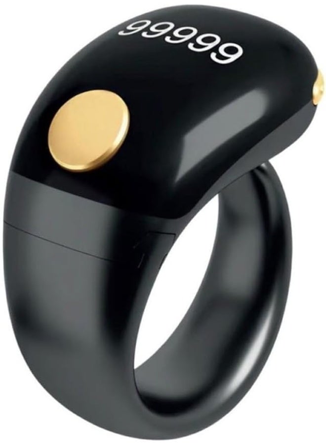 DENX DX3608 Multifunctional Electronic Finger Counter Ring – Smart Tasbih & Study Ring with OLED Display, Replaceable Silicone Band, Accurate Hands‑Free Counting, Size 20 mm - Image 1