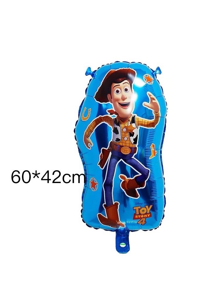 مجموعة من 8 قطع من بالونات رقائق الألومنيوم من شخصيات الرسوم المتحركة Toy Story Buzz Lightyear لتزيين حفلات أعياد الميلاد - Image 4