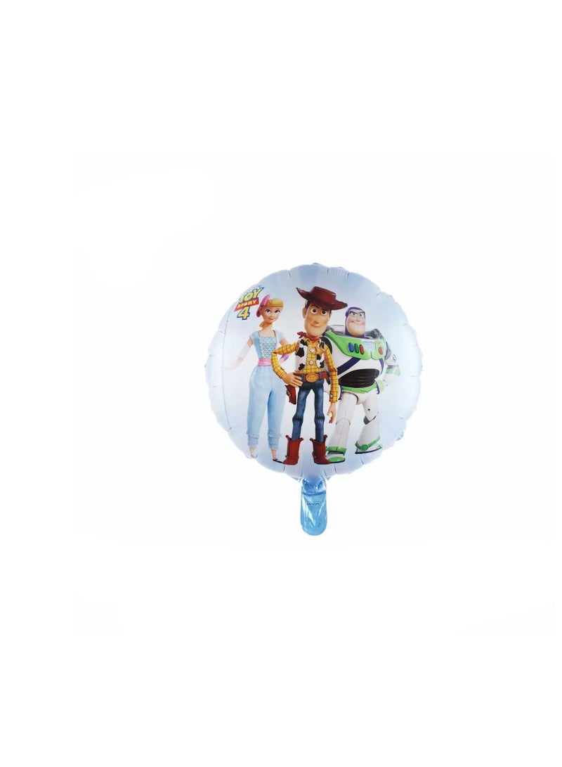 مجموعة من 8 قطع من بالونات رقائق الألومنيوم من شخصيات الرسوم المتحركة Toy Story Buzz Lightyear لتزيين حفلات أعياد الميلاد - Image 5