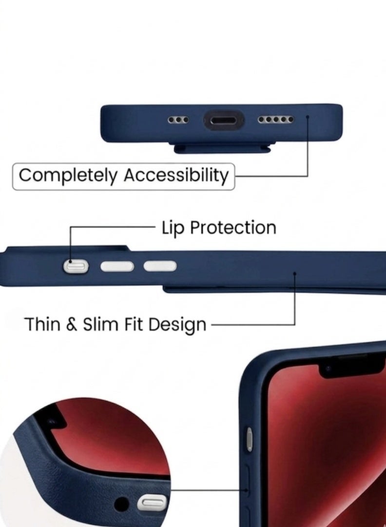 iPhone 12 Pro Case Silicone Kickstand Finger Grip Cover For iPhone 12 Pro Flexible Soft Ultra-Thin Lightweight Case For iPhone 12 Pro 6.1-inch - Image 5