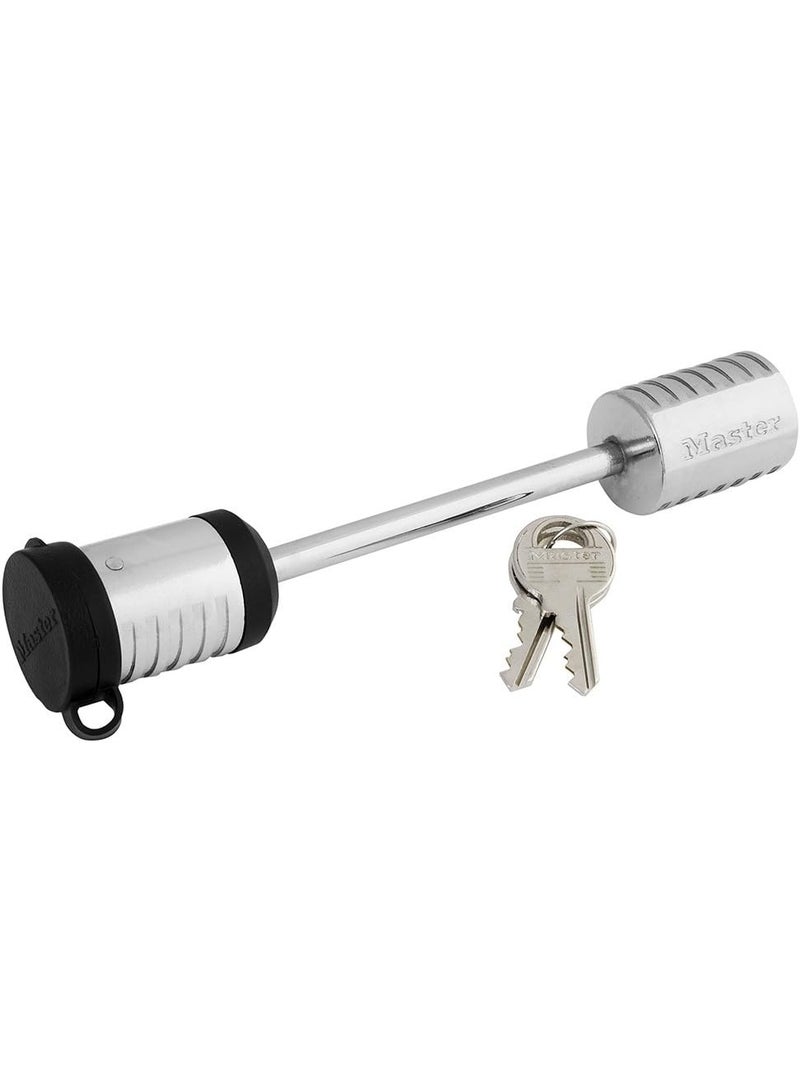 Master Lock Master Lock 1471DAT Trailer Coupler Latch Lock, 3-1/2" Long Shackle x 9/32" Diameter Pin Silver, Fits UFP and surge brake couplers 