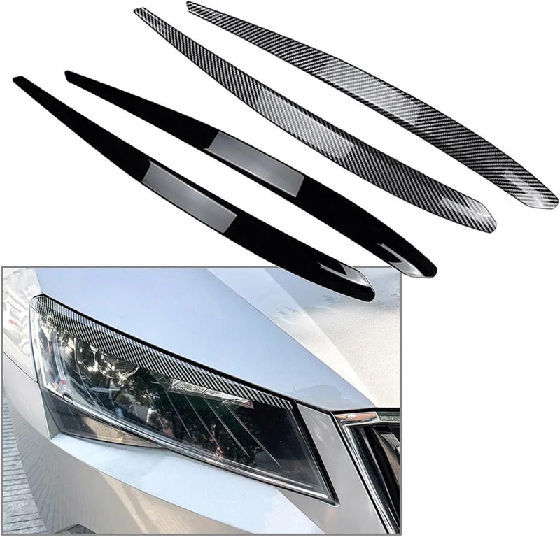 QASULER Car Headlight Eyelid Trim for Skoda Superb B8 - Image 3