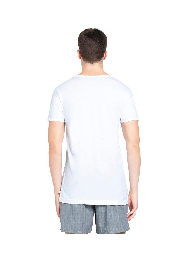 JOCKEY - Jockey 8817 Men Super Combed Cotton Round Neck Half Sleeved Vest with Extended Length for Easy Tuck Pack of 2 - Image 1
