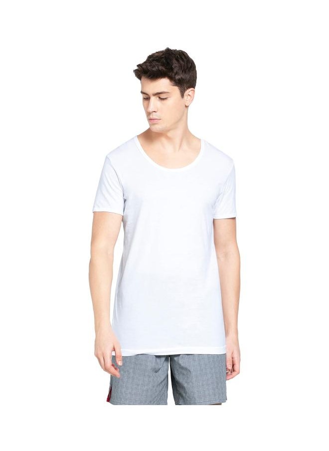 JOCKEY - Jockey 8817 Men Super Combed Cotton Round Neck Half Sleeved Vest with Extended Length for Easy Tuck Pack of 2 - Image 1