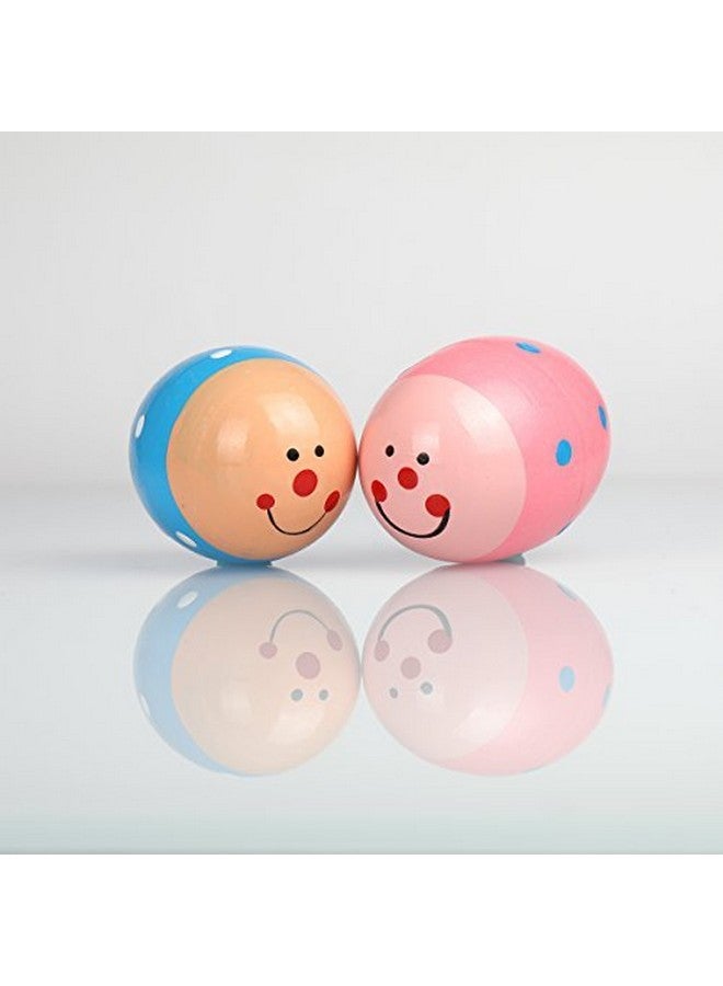 EHOME Christmas Egg Shakers Christmas Basket Stuffers, 6Pcs Wooden Percussion Musical Shake Prefilled Christmas Eggs For Toddler, Egg Fillers, Montessori Maracas For Kids Baby With Storage Bag - Image 3