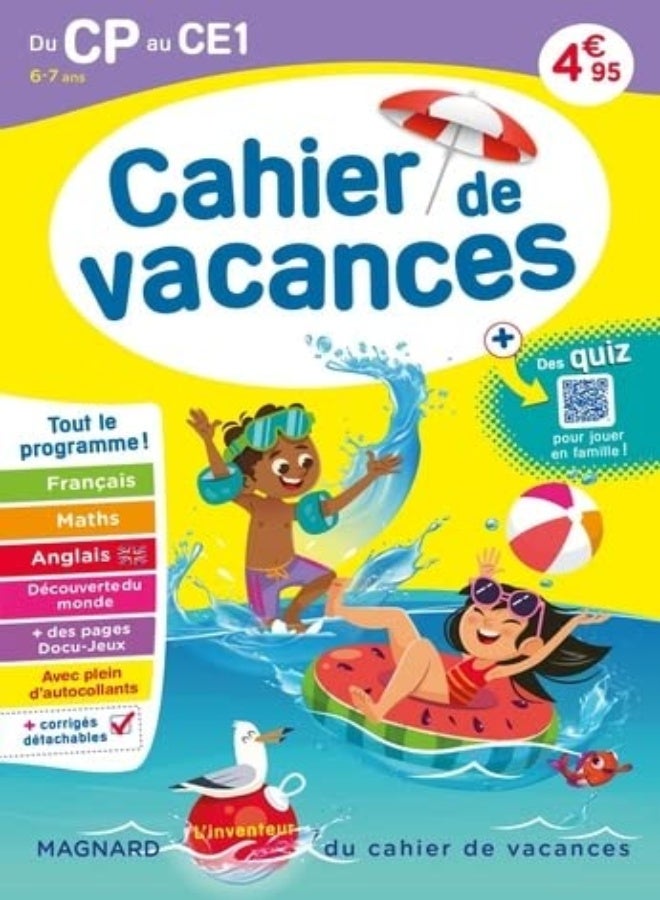 Cahier De Vacances 2023 Du Cp Vers Le Ce1 67 Ans Magnard L Inventeur Du Cahier De Vacances by WORMSER/SEMENADISSE Paperback 