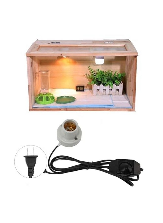 POCREATION Ceramic Reptile Heat Lamp Holder, Suitable for All Reptiles, Adjustable Light & Heat, Made of Premium Ceramic Material, Easy to Install, Long Service Life (US Plug 120V) - Image 4