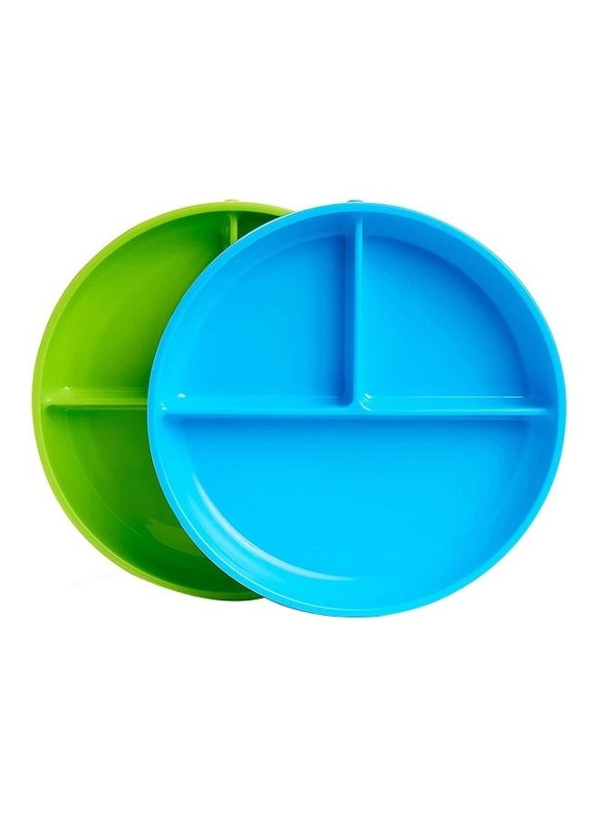Munchkin 2 Piece Suction Plates - Blue/Green - Image 1