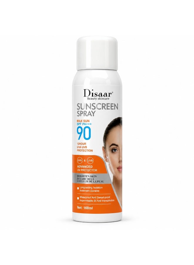 Disaar Beauty Skincare Sunscreen Spray max sun SPF+++ 90 12 Hour uva uvb Protection - Image 1