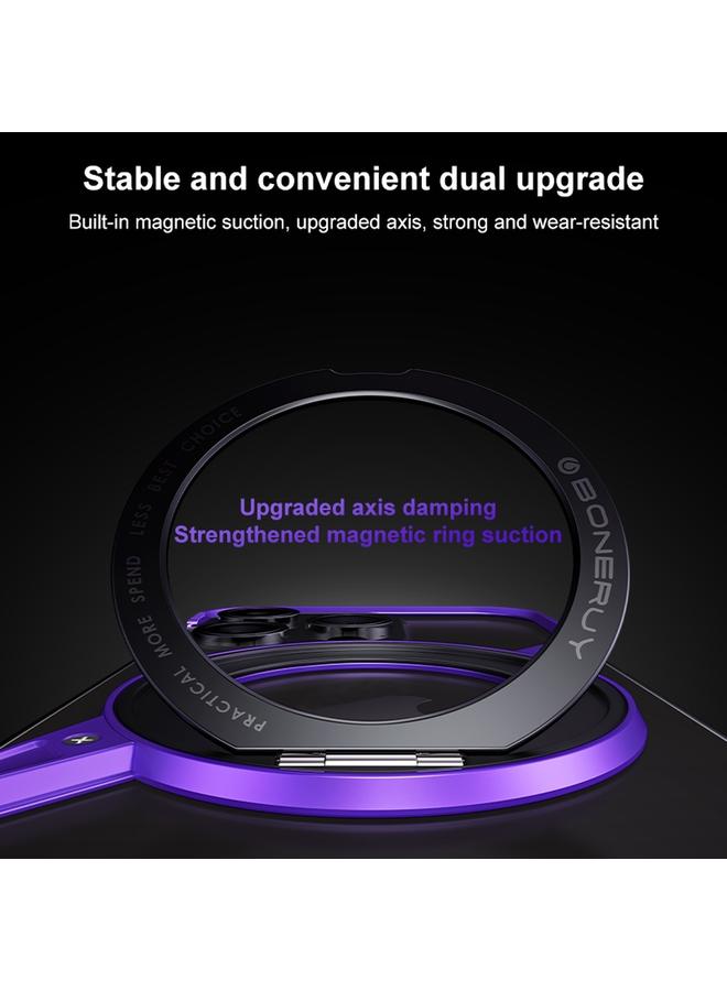 S-TOP Case For iPhone 16 Pro Frameless Rotation Holder Magsafe Metal Phone Case - Image 4