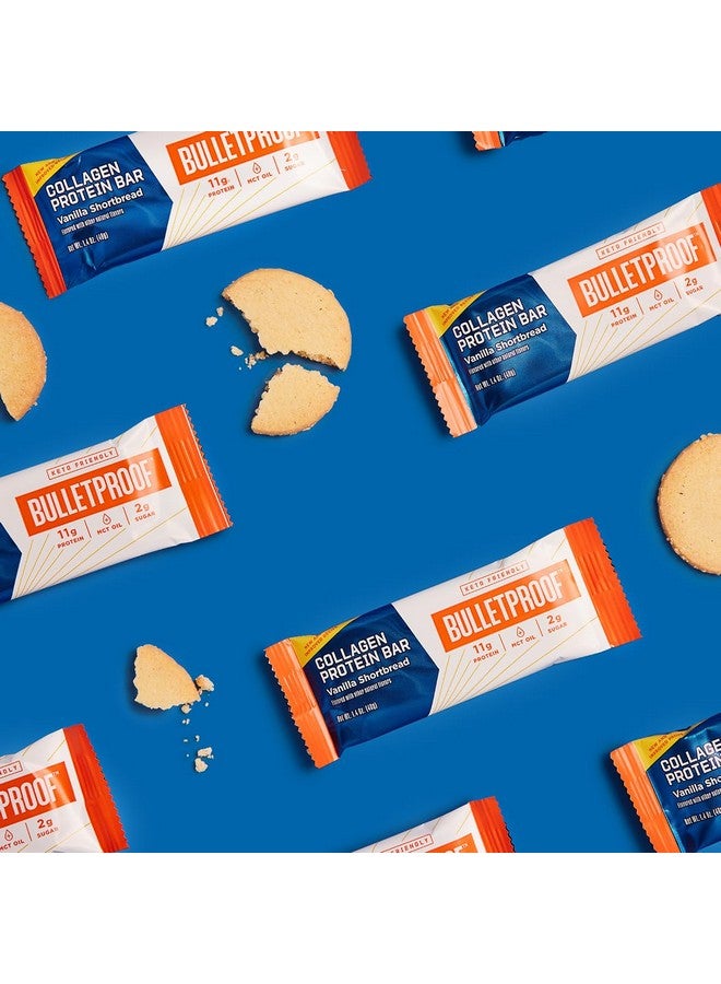 Bulletproof Collagen Protein Bars, Vanilla Shortbread, 11g Protein, 12 Pack, Bulletproof Grass Fed Healthy Snacks, Made with MCT Oil, 2g Sugar, No Added Sugar - Image 3